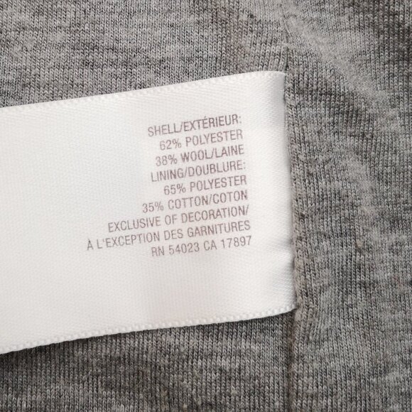 Old Navy Ladies Size Large Orange Lined Button Closure Wool Blend Coat - Picture 5 of 9